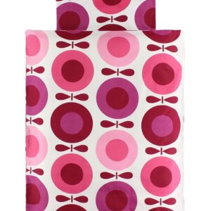 Katvig Classics Sengetøj - Baby - Hvid m. Pink Æbler